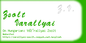 zsolt varallyai business card